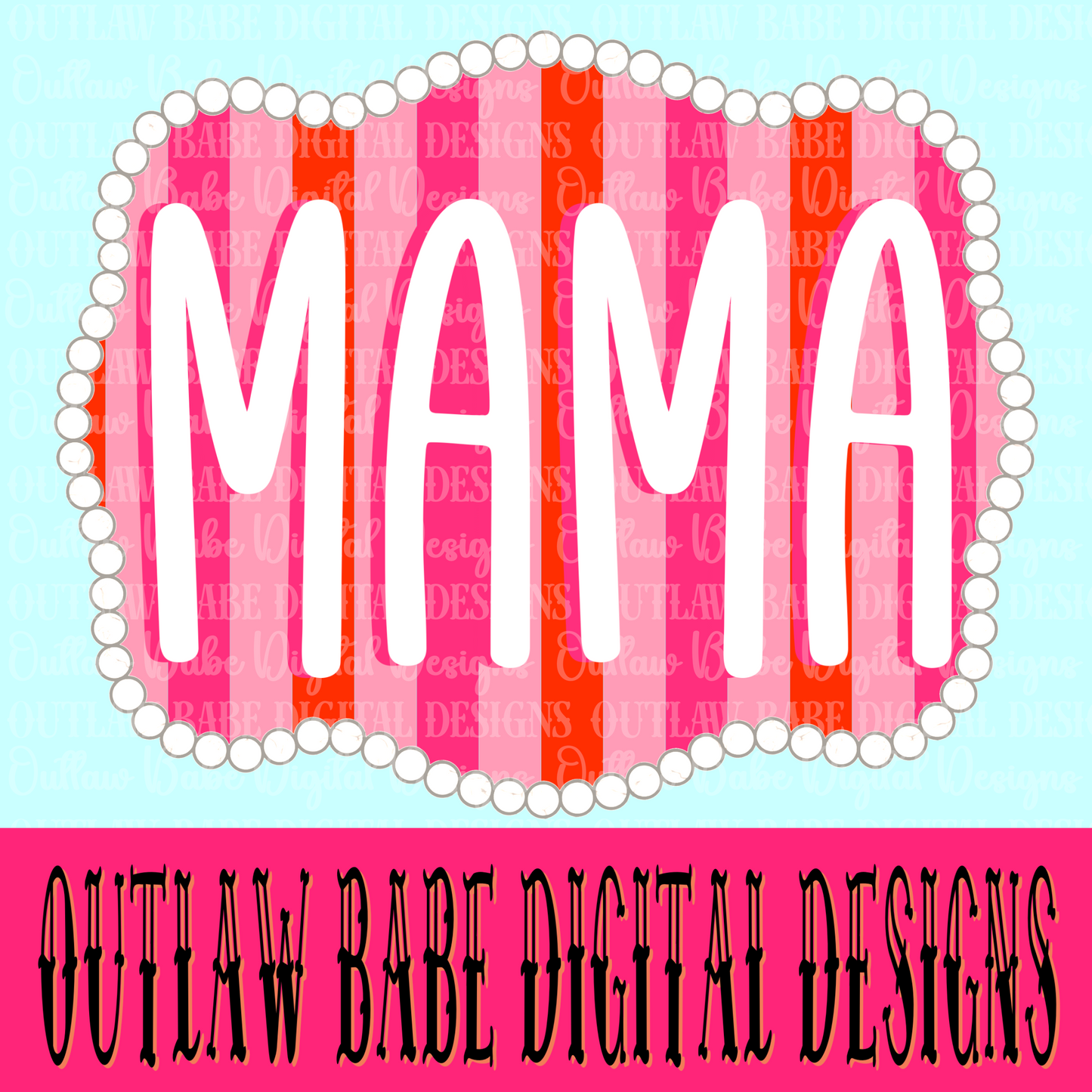 Mama western buckle