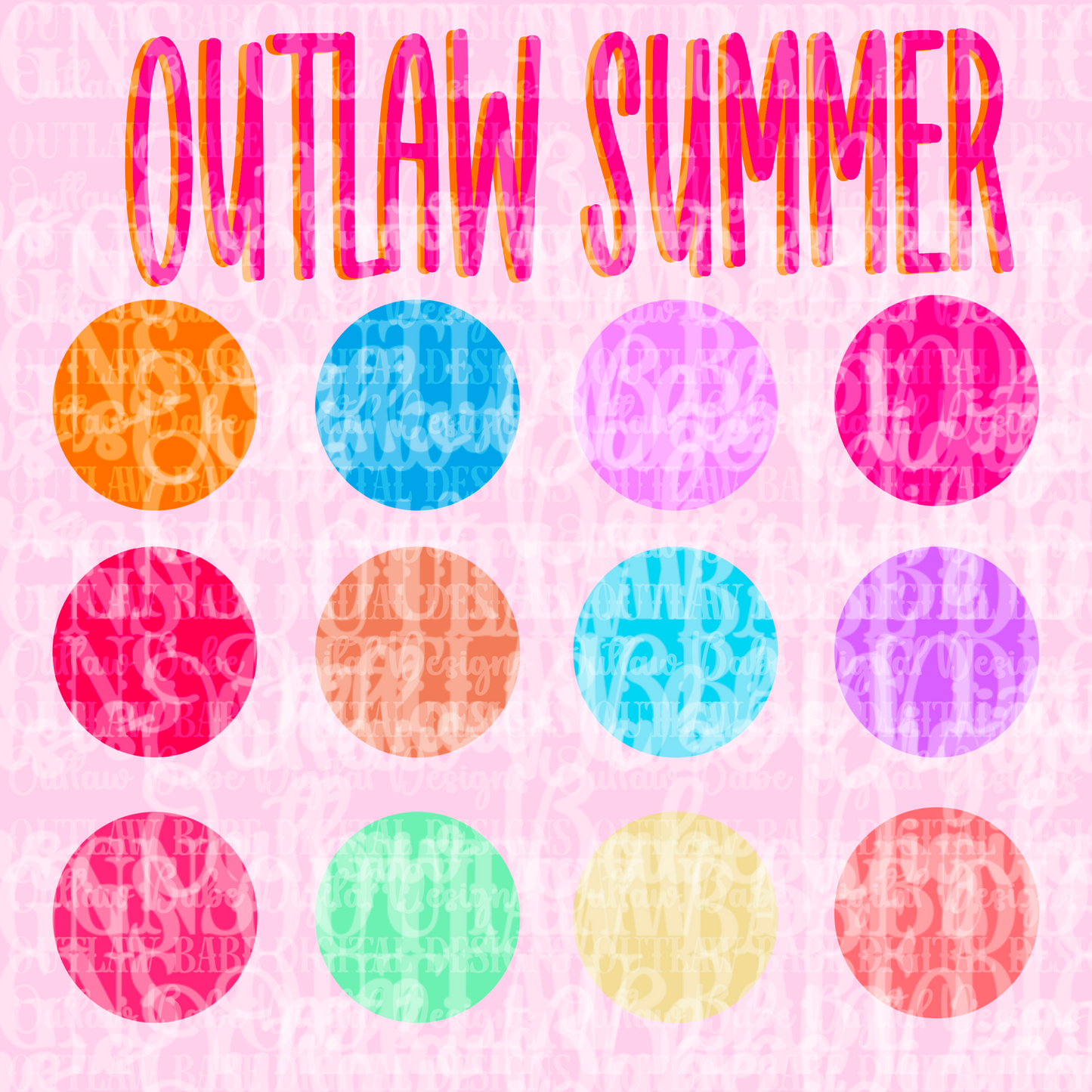 Outlaw summer color palette
