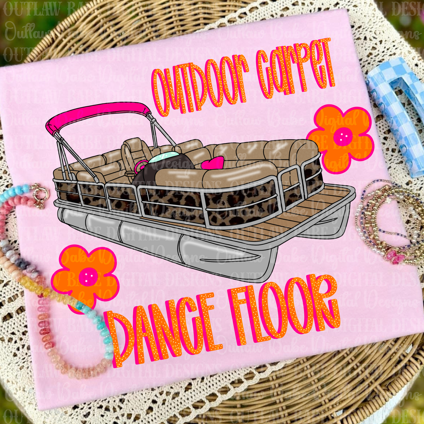 Outdoor carpet dance floor