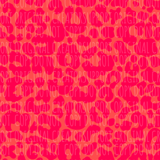 Orange & pink cheetah seamless