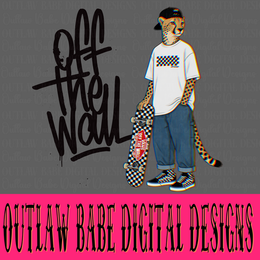Off the wall cheetah