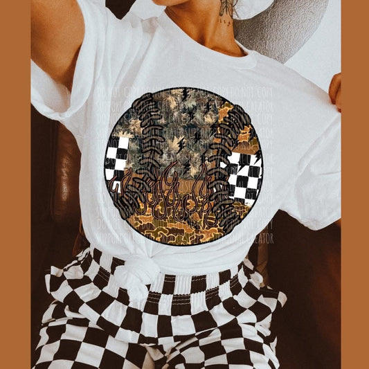Checkered camo ball