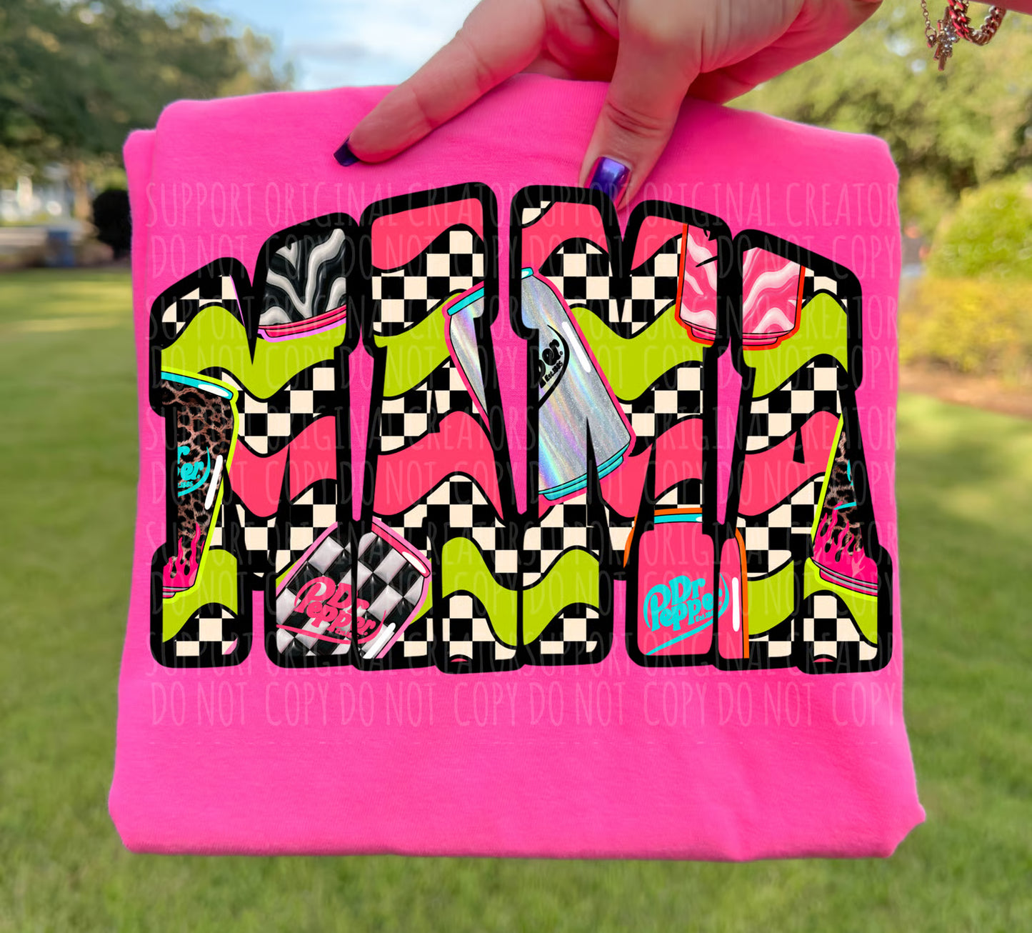 MAMA GROOVY DR . P CHECKERED